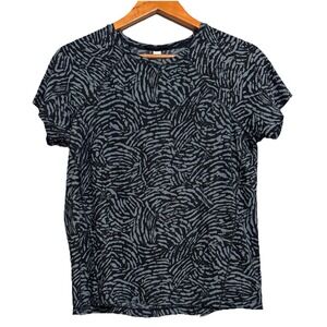 Athleta Top Black Gray Small Athleisure Granola Girl Outdoors Layering